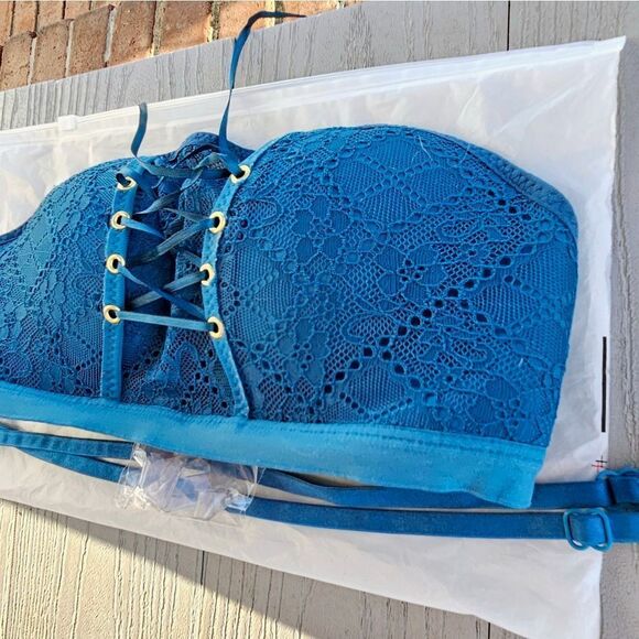 Je Taime Beautiful Girls Multiway Lace Up Push Up CORSET BRA 32B NEW IN BAG - Picture 8 of 16